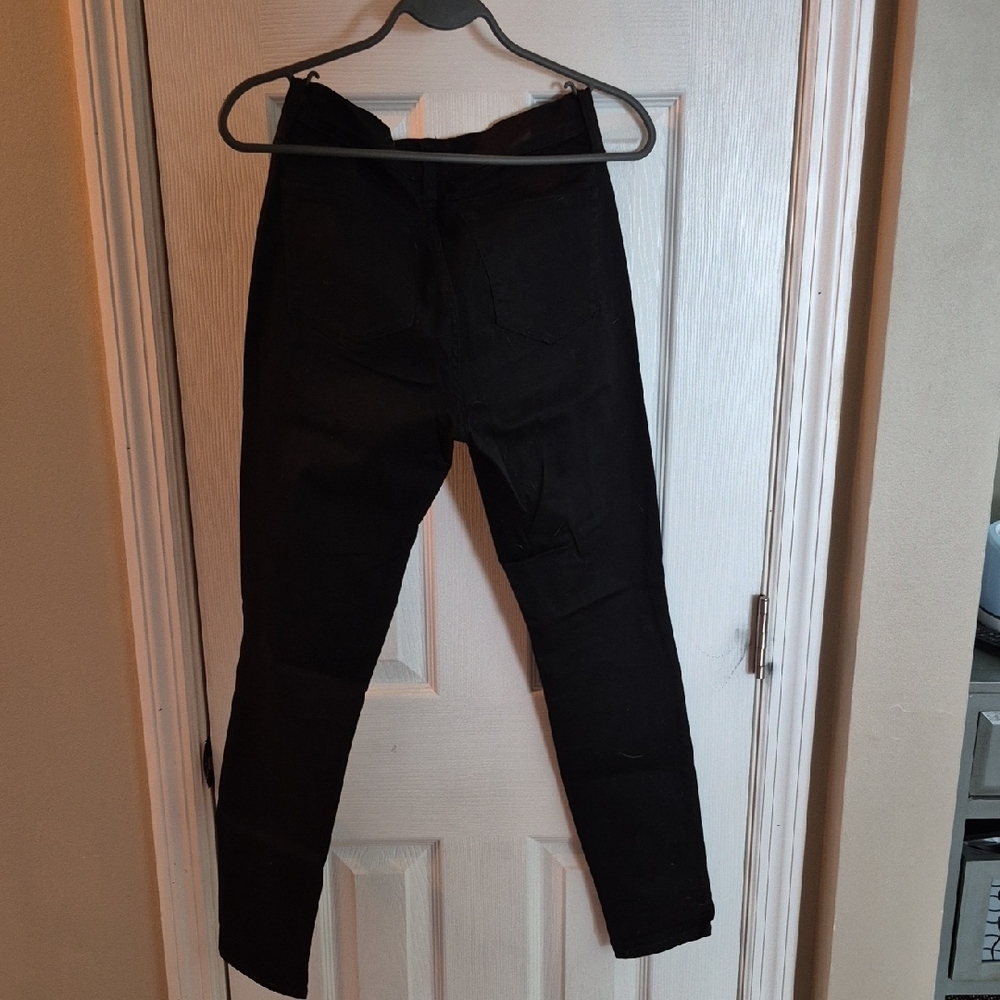 J. Crew 8" Toothpick Black Skinny Jeans - Picture 3 of 3